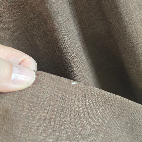 Max Studio Y2K Babydoll Long Blazer Jacket Brown Size M Velvet Trim Wool Retro - Picture 9 of 11